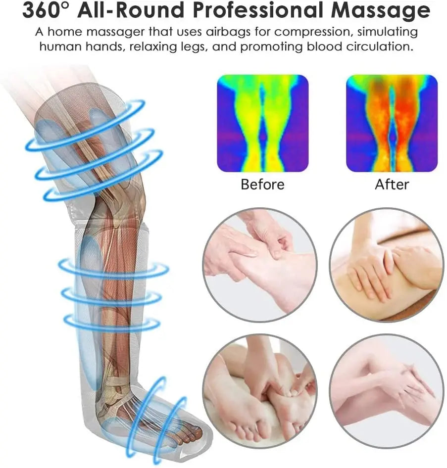 Massgix™ 360° Air Compression Leg Massager